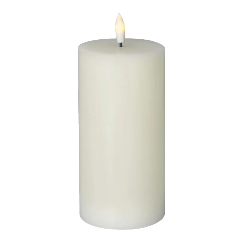 Kubbelys med flamme som flakker LED 15 cm
