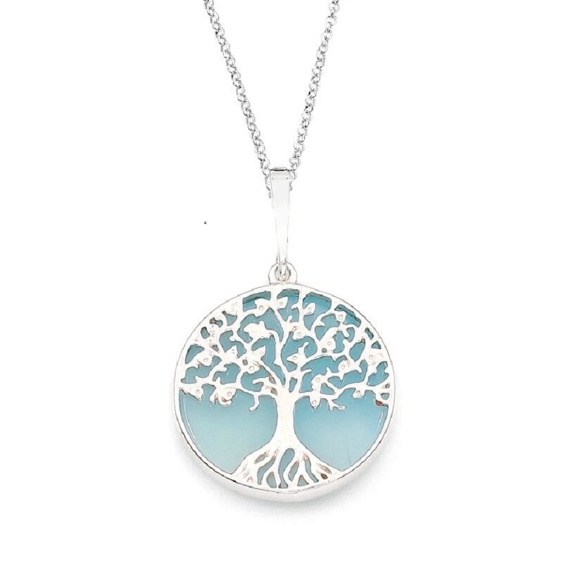 Collier Arbre Adam & Eve Calcedoine