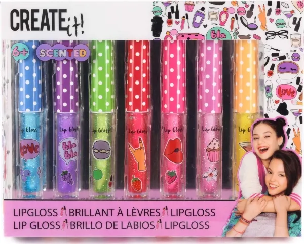 Canenco Create it! Pachnące brokatowe błyszczyki 7 sztuk