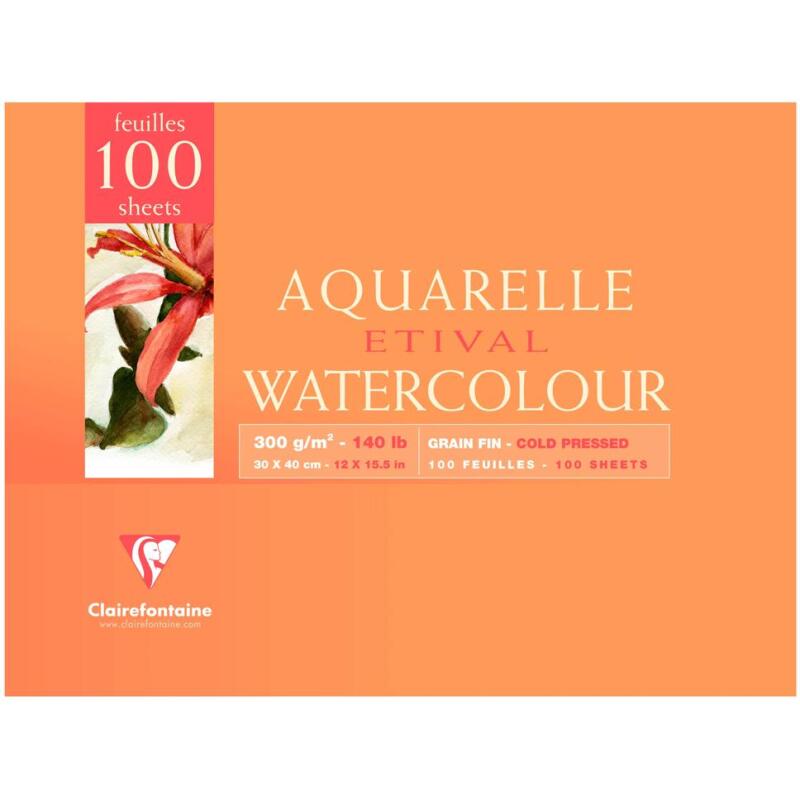 Etival bloc collé 2 côtés 100F 30x40cm 300g grain fin