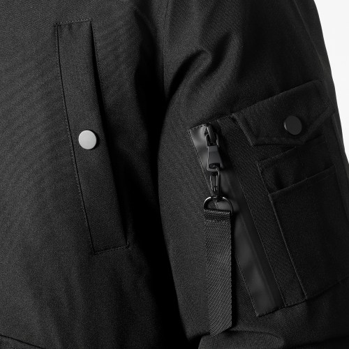 Parka Courte Platinium Avec Fourrure Noire 0042 Noir