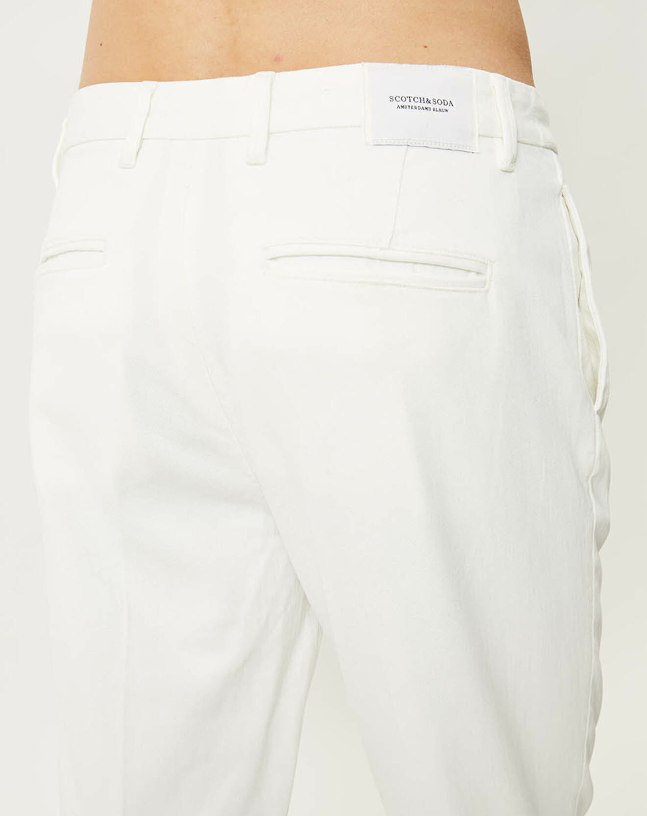 Scotch & Soda Pantalon chino Pince léger blanc
