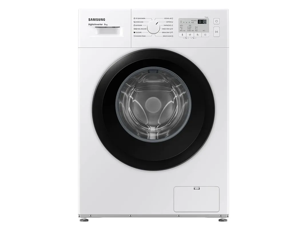 Samsung WW3000AM WW60A3120BH - Vaskemaskine - bredde: 59.5 cm - dybde: 40 cm - højde: 85 cm - frontbetjening - 6 kg - 1200 rpm - hvid