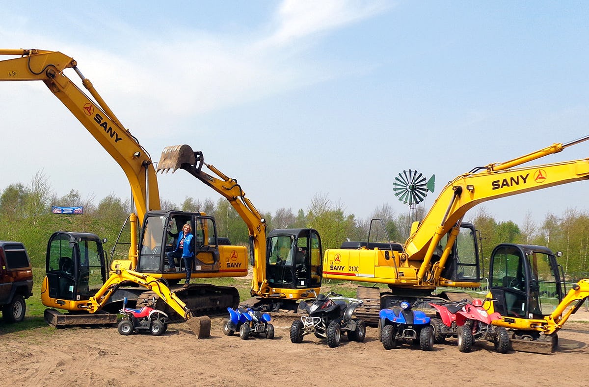 Bagger fahren in Haren