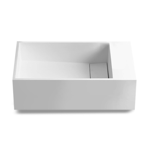 SSI Design Veneto Solid Surface fontein 40x22x10cm mat wit