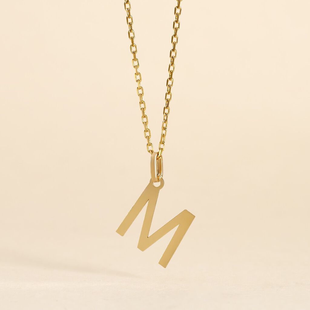Pendentif Ionia Lettre Or Jaune