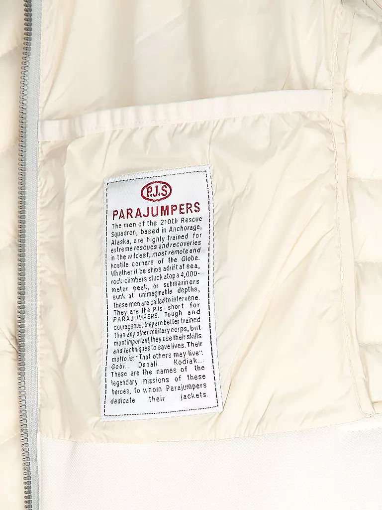 PARAJUMPERS Daunensteppjacke ZENA creme