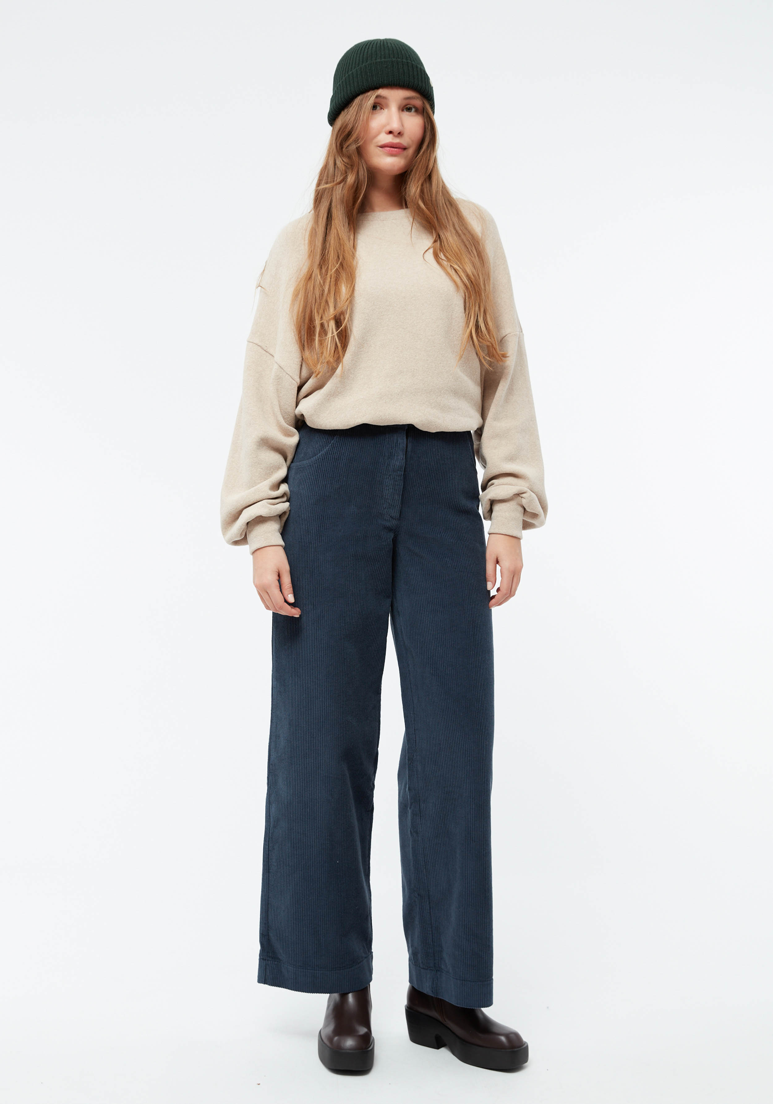 Givn Berlin Cord-Hose GBElena Midnight Blue