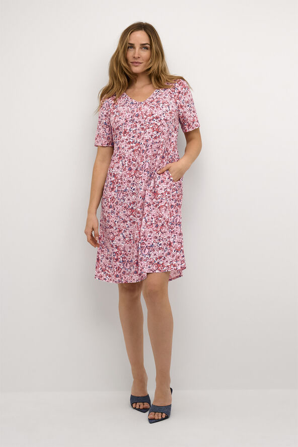 Cream CRTiah Dress Flower print