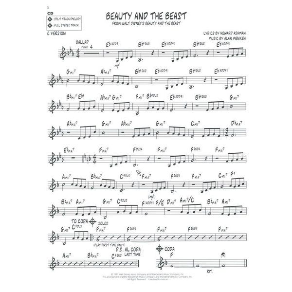 Hal Leonard Jazz Play-Along Disney Classic