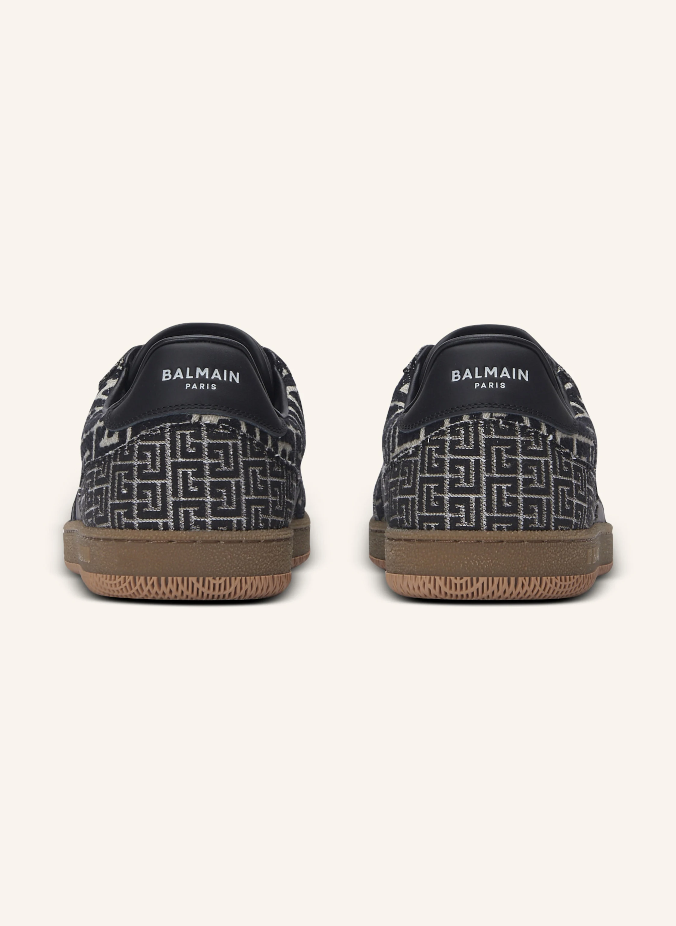 BALMAIN Sneakers Balmain Swan aus Jacquard mit PB Labyrinthe-Monogramm