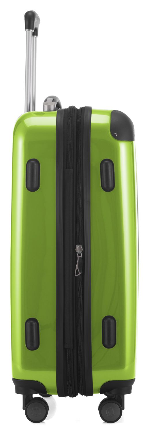 Alex - mala de mão rígida verde-maçã brilhante, 55 cm, 42 litros