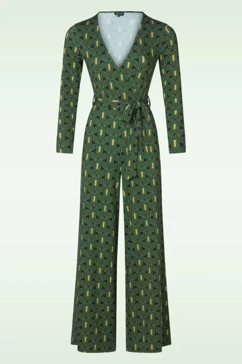 LaLamour Diana Archerss jumpsuit in groen