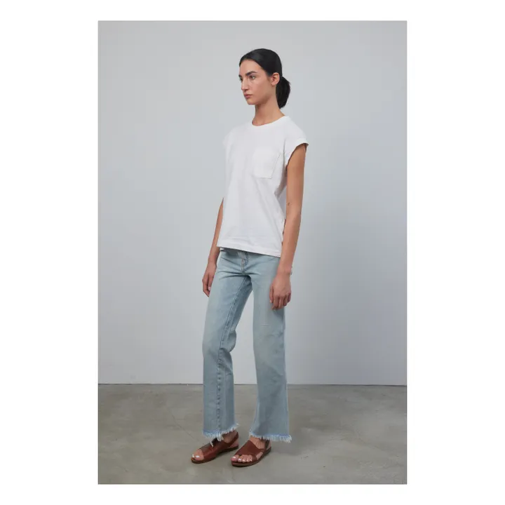 B Sides T-Shirt Pocket | Tile White