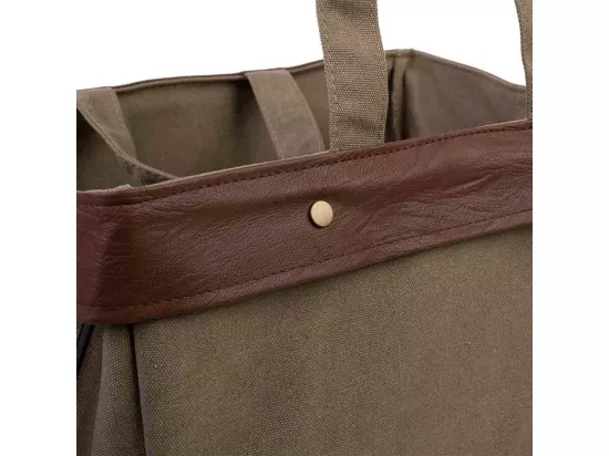 Panier de rangement en métal et tissu 38x26x36