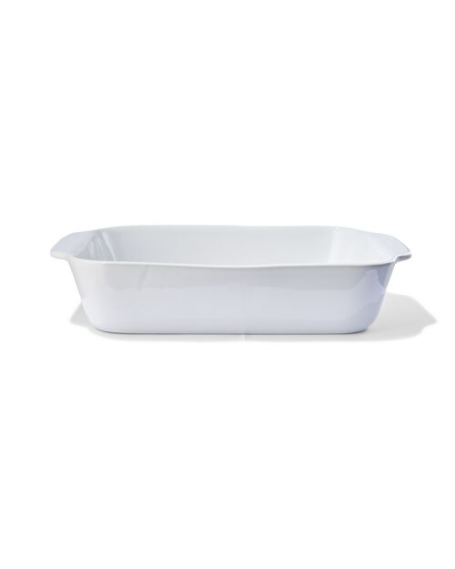 plat à four 25x36x7 blanc