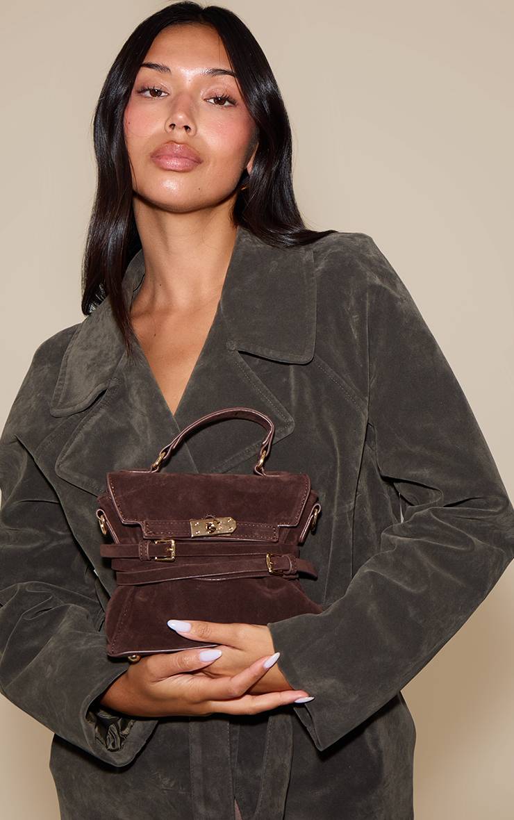 Chocolat Sac Bandoulière Ceinturé En Synthétique