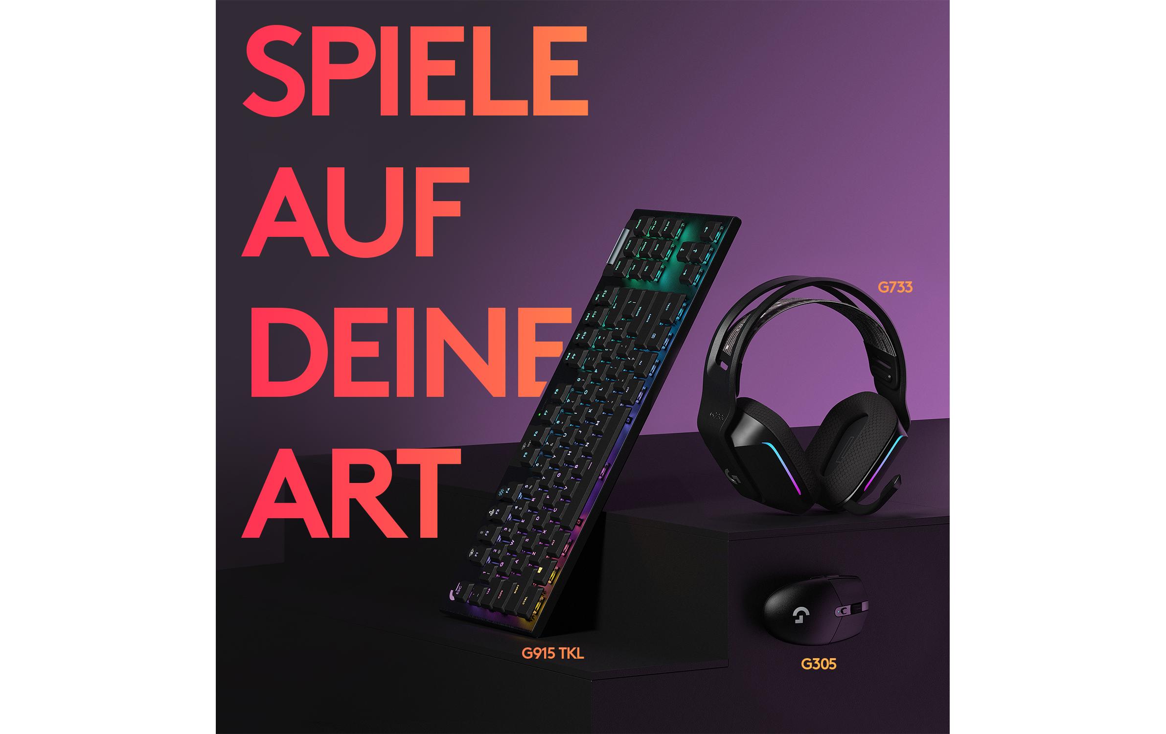 Gaming-Maus G305 LightspeedReaktionsschnelle, ausdauernde Wireless-Gamingmaus