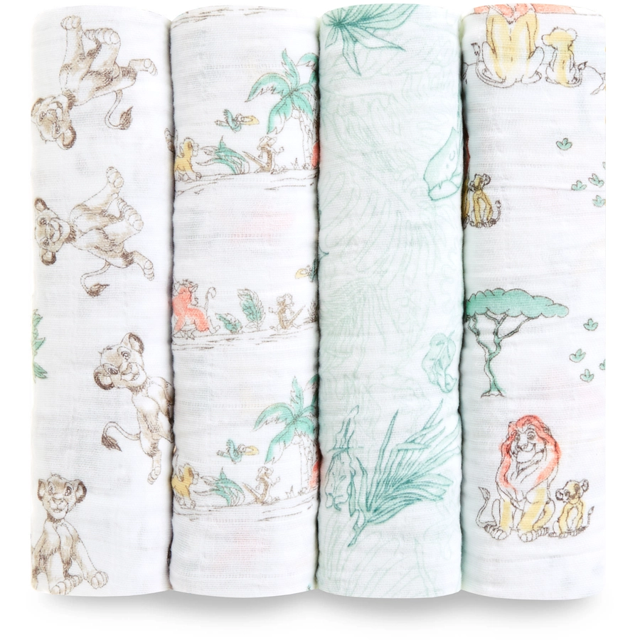 aden + anais™ Pucktücher The Lion King 4er-Pack