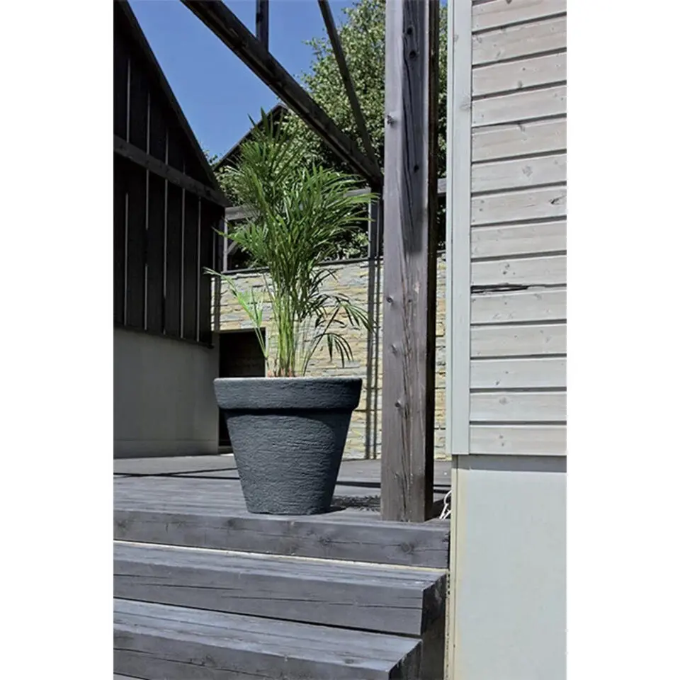 Prosperplast Plantenpot Classic - antraciet - D58 x H47 cm