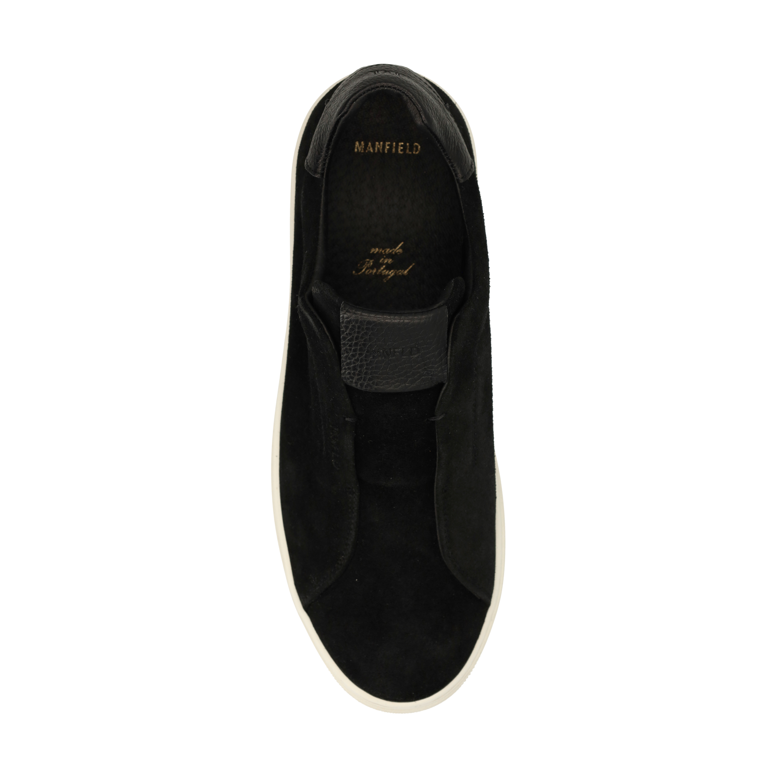 Zwarte suède sneakers