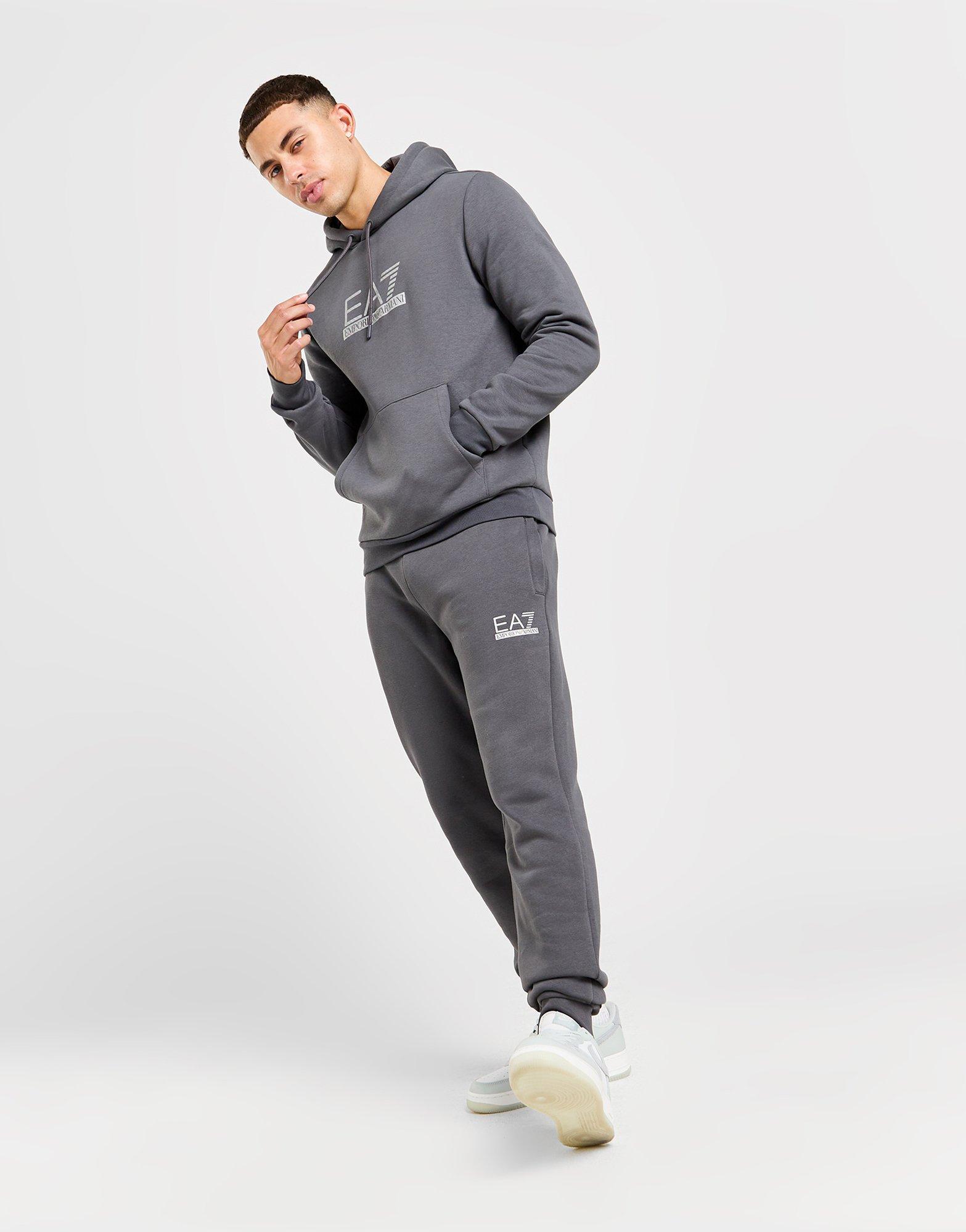 EA7 Emporio Armani Pantalon de jogging Logo Carbon Homme