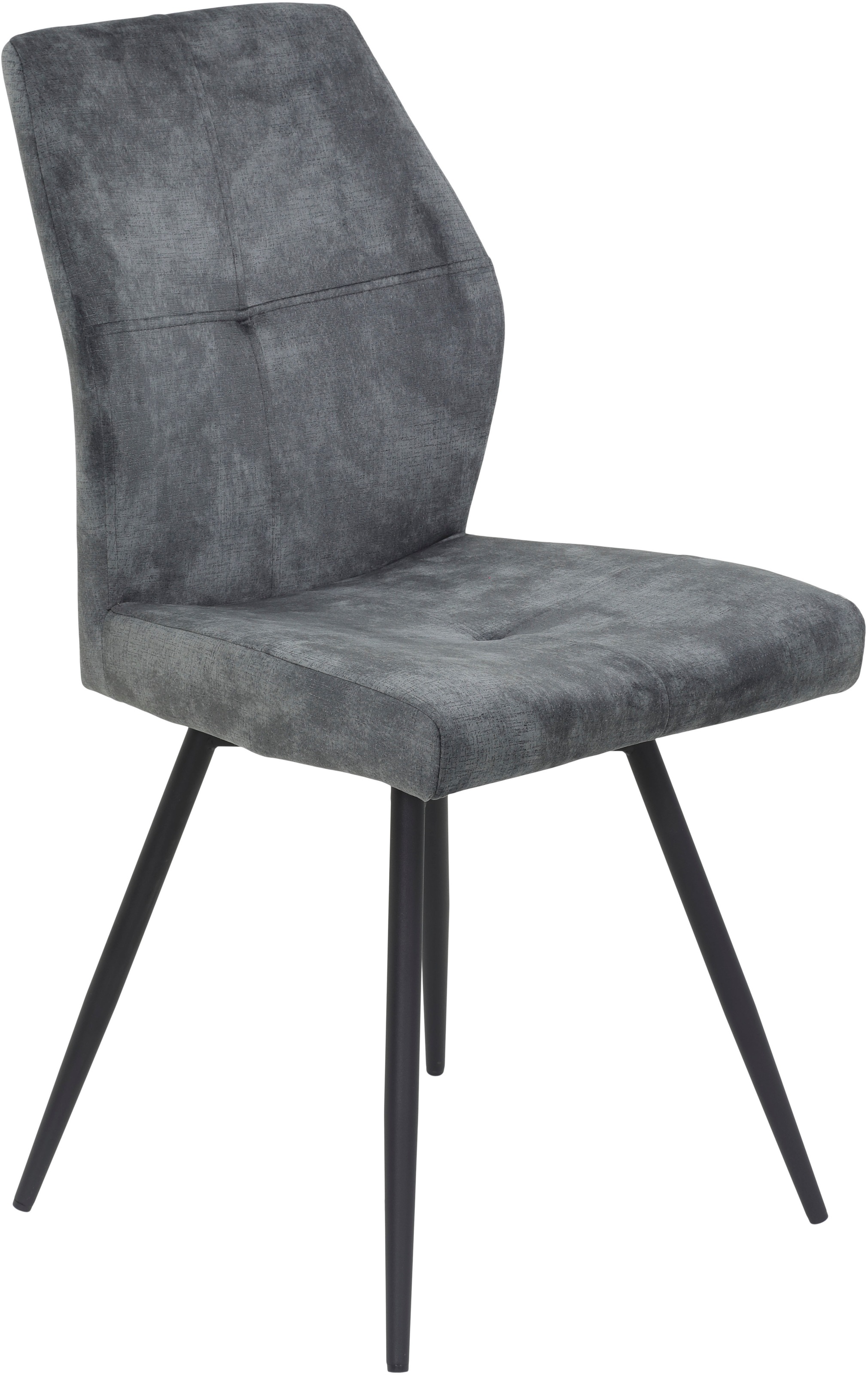HELA 4-Fussstuhl »ALLY« (Set) 2 Stk.4-Fuss, 360° drehbar, gepolstert, Vintage Velvet mit Steppnähten