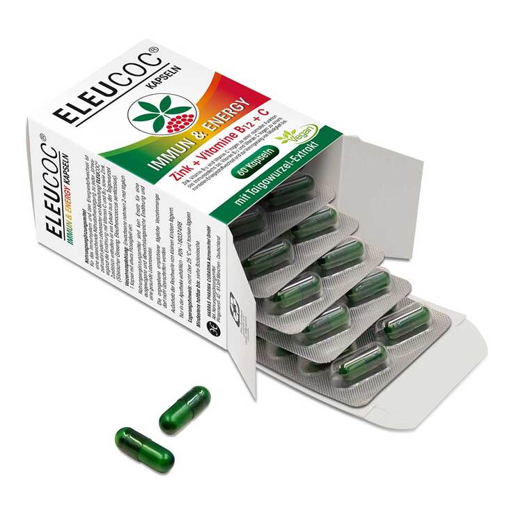 Eleucoc Immun & Energy Kapseln, 2X60 St