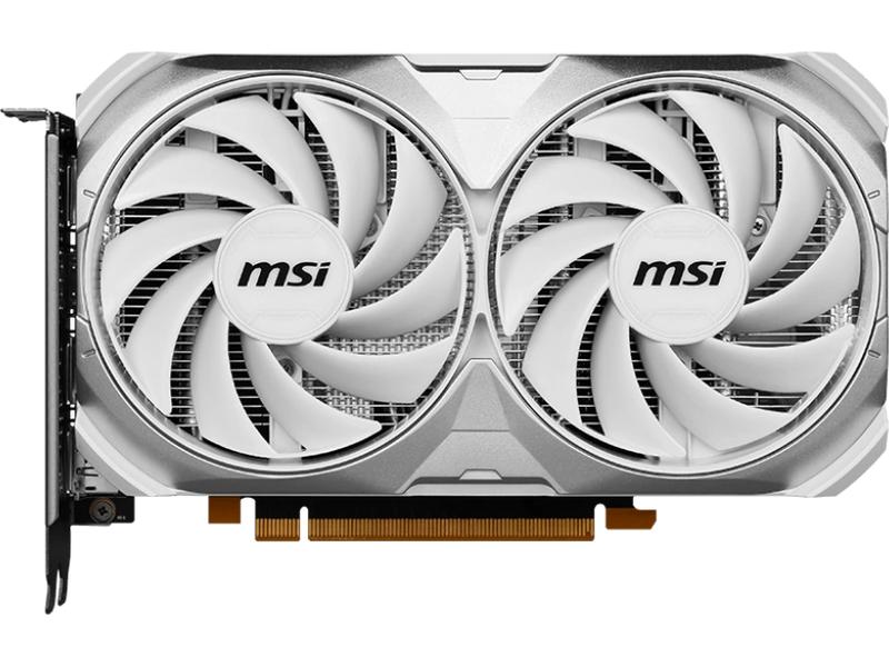 MSI Grafikkarte GeForce RTX 4060 Ventus 2X White OC 8 GB Gamer-Grafikkarte mit 8 GB GDDR6X-Speicher, ermöglicht Auflösungen bis zu 8k