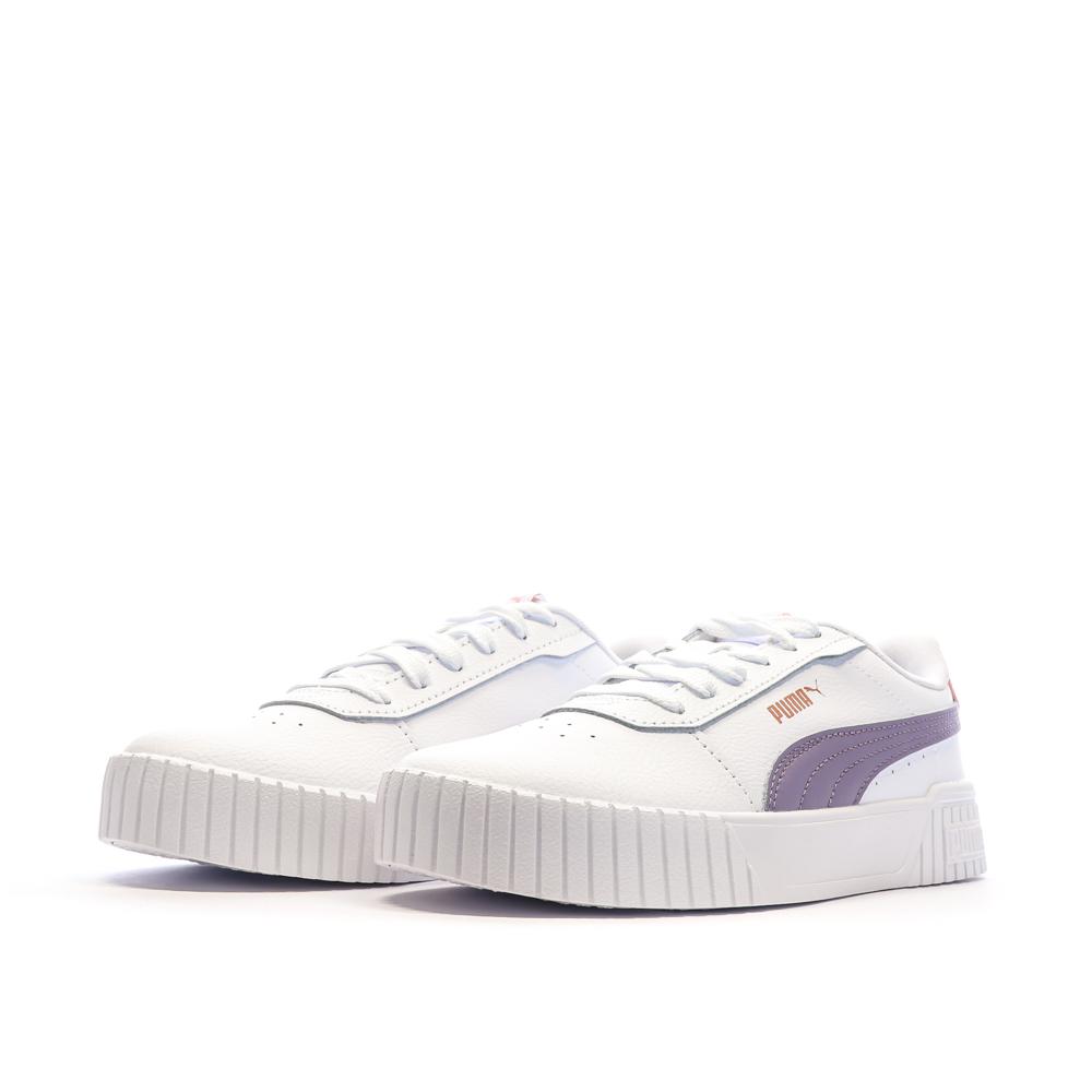 Puma Baskets Blanches/Mauve Femme Puma Carina 2.0