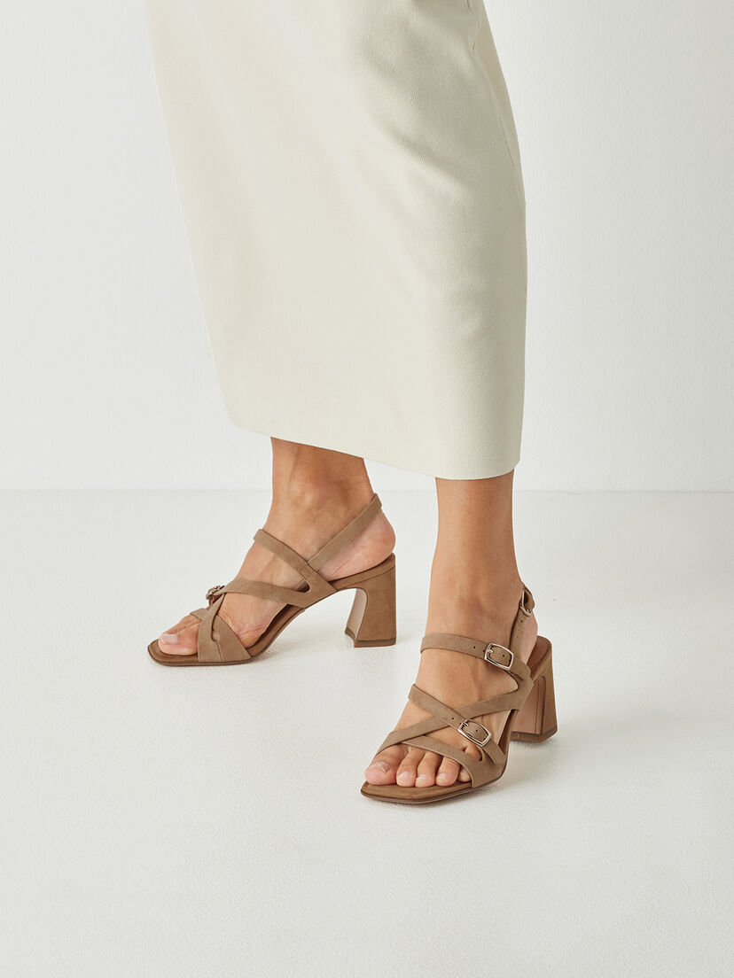 Leren Sandaaltje - beige