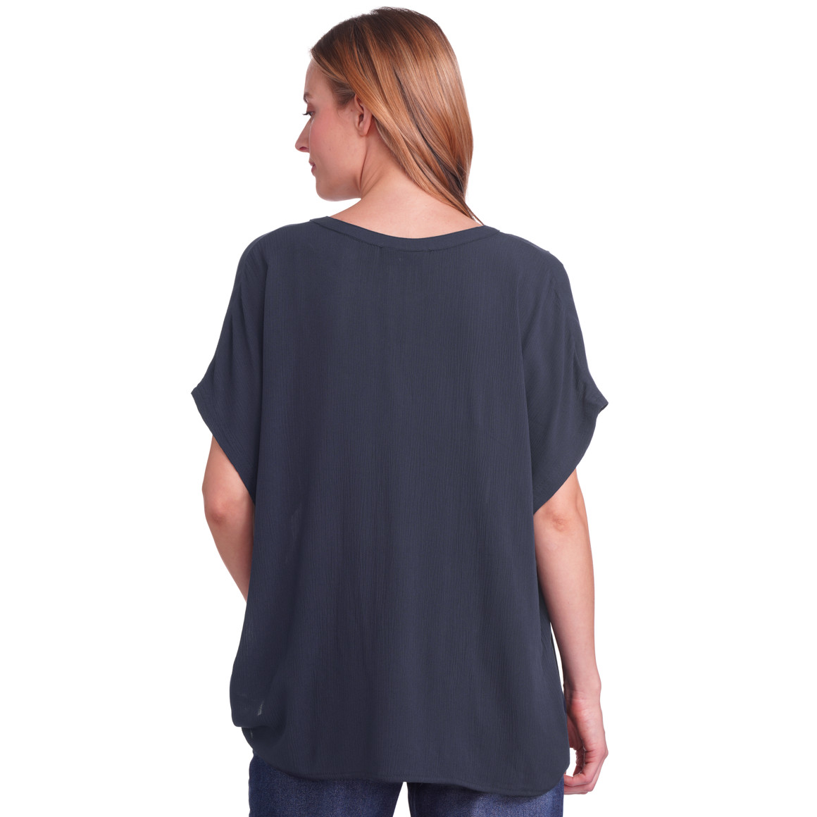 Gina Benotti Damen Bluse aus Viskose dunkelblau