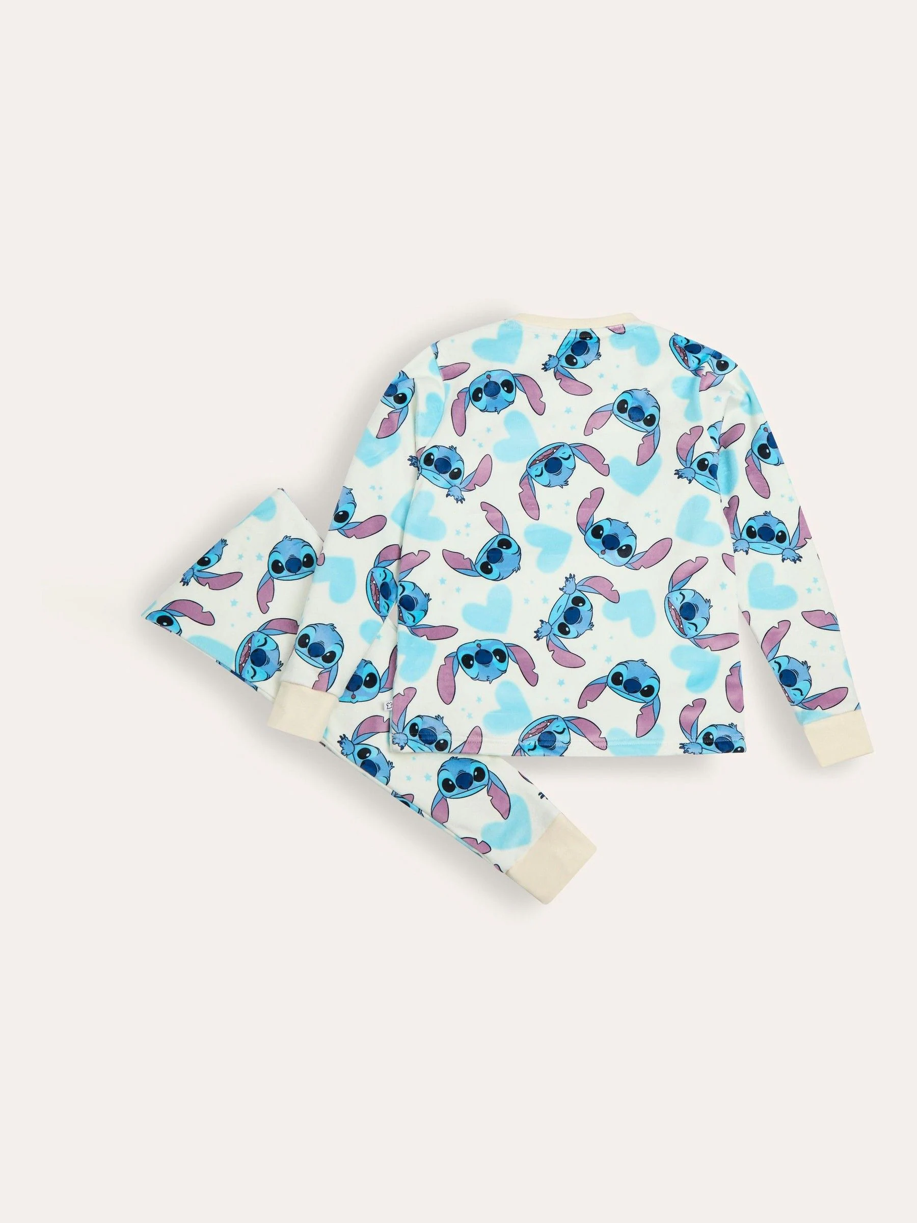 Brand Threads Girls Disney Stitch Divine Fleece Pyjamas Set