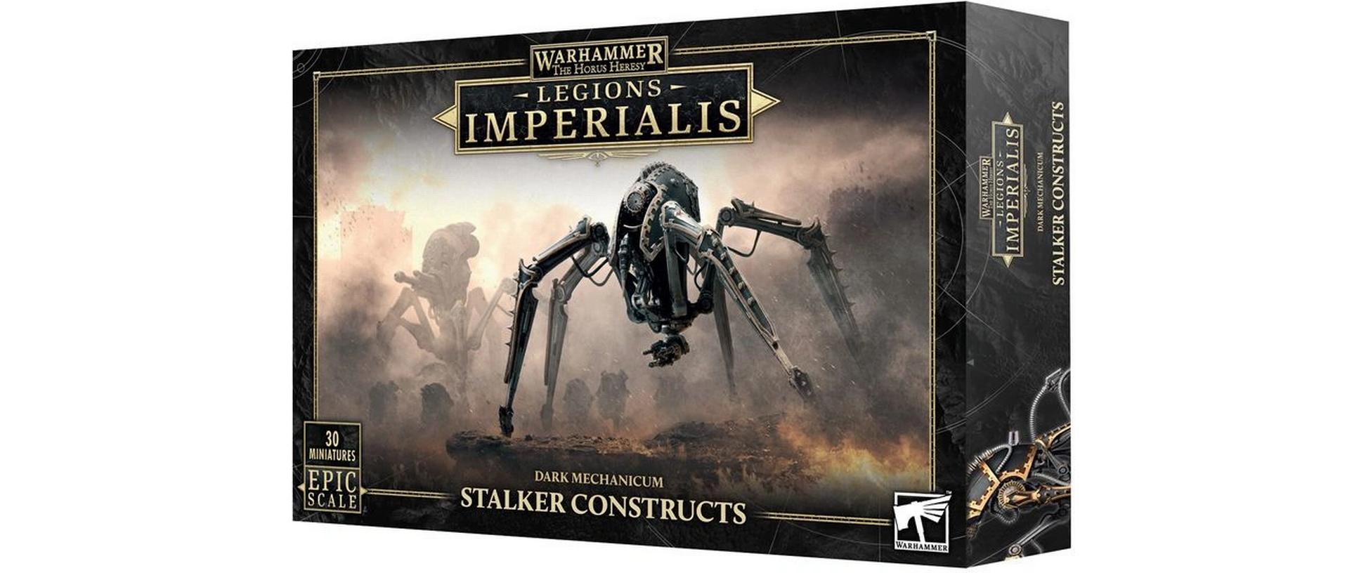 Figurenset Warhammer Stalker ConstructsWarhammer Legions Imperialis: Dark Mechanicum Stalker Constructs – Bausatz