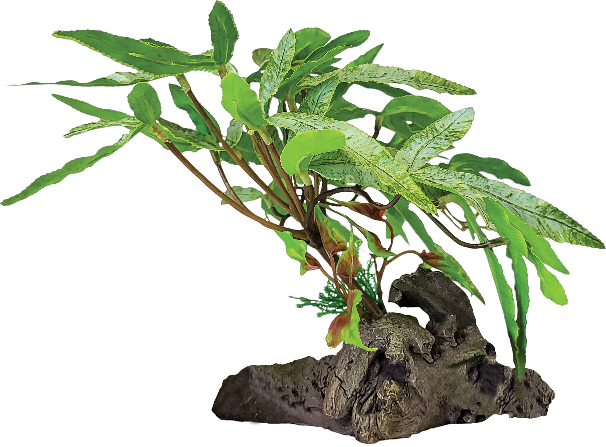 Repto Terrarium Kunstplant op Decoratie Three Tip Leave
