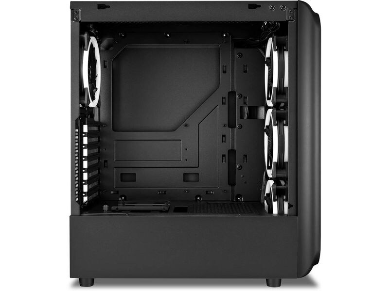 Sharkoon PC-Gehäuse TK5M RGB ATX Gaming-Mini-Tower mit Sichtfenster und RGB-Beleuchtung