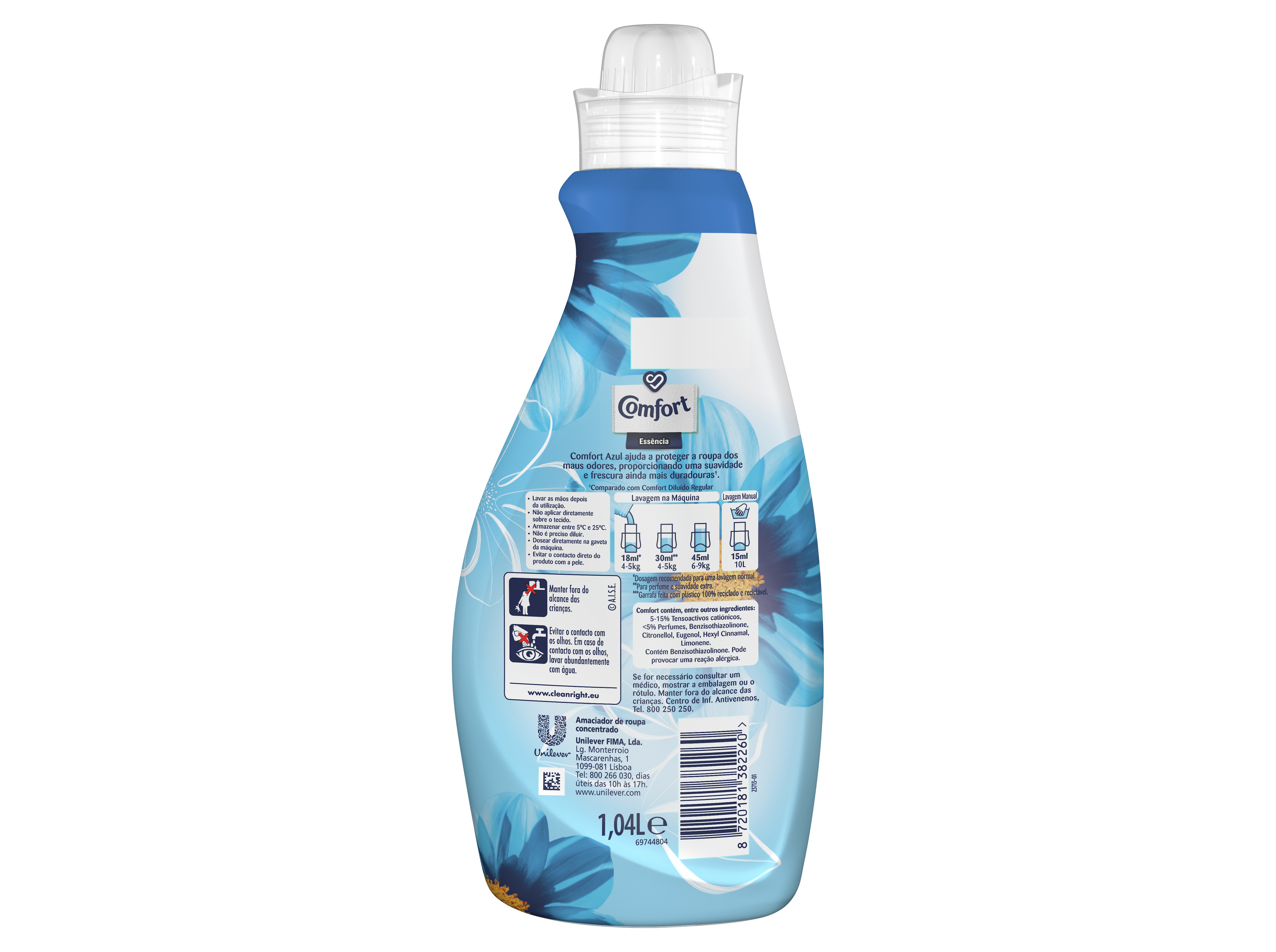 AMACIADOR CONCENTRADO COMFORT ESSÊNCIA AZUL 58 DOSES