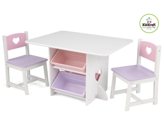 KIDKRAFT - Ensemble table et chaise enfant Table Et 2 Chaises Coeur - 26913