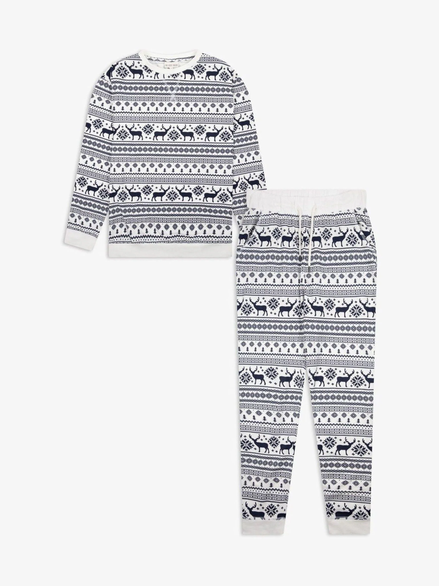 Crème - The Little Tailor kerstpyjama met rendier
