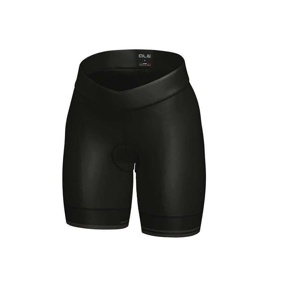 Ale Solid Classico RL Fietsbroek Kort Zonder Bretels Zwart/Grijs Dames