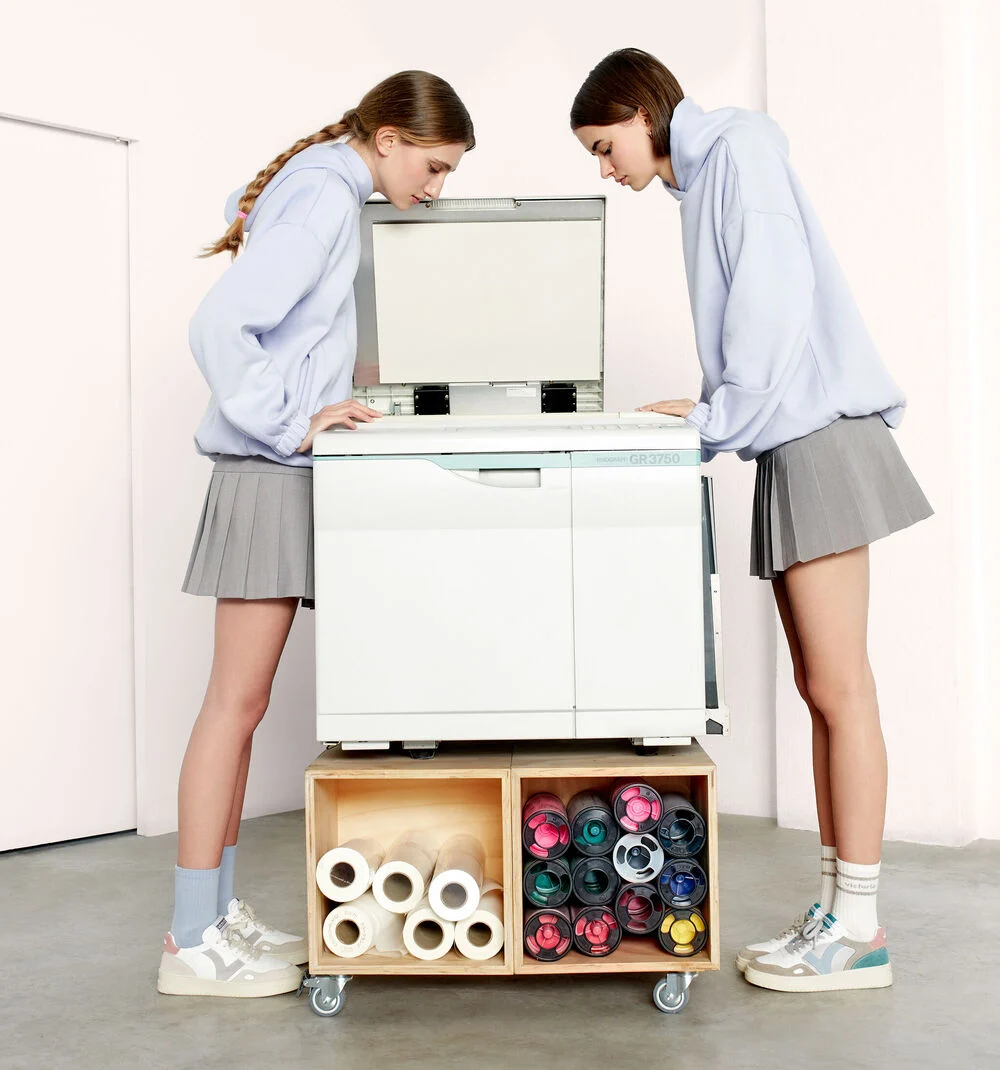 SEUL EFFET CUIR & CUIR FENDU Baskets unisexes semelles beiges ROSA