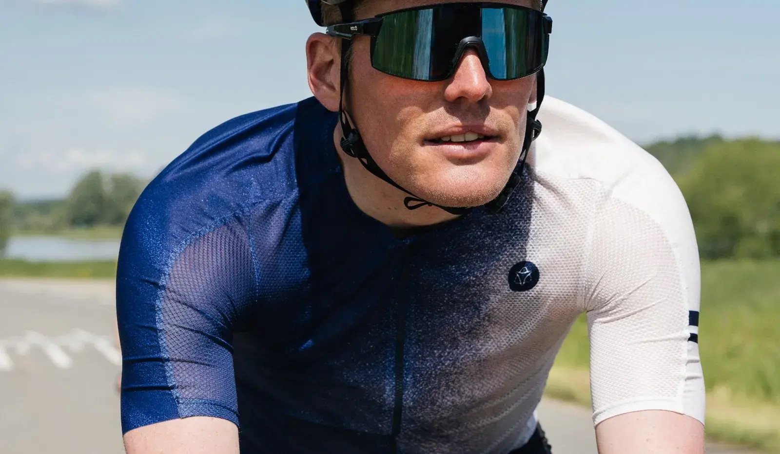 AGU High Summer IV Fietsshirt Korte Mouwen Paars/Beige Heren
