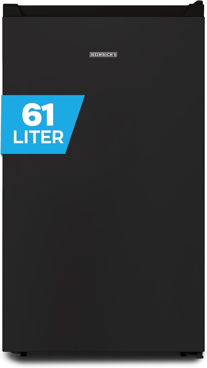 Heinrich´s Gefrierschrank 61Liter, Mini Gefrierschrank, -18°C Freezer 3x Gefrierschublade, 7 Stufen Temperaturregler,Airflow, wechselbarer Türanschlag, schwarz