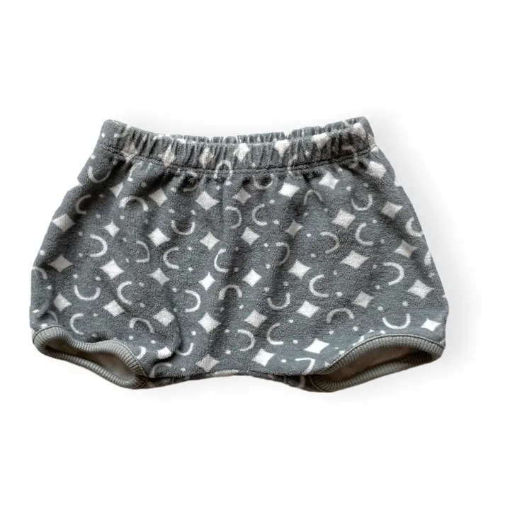 GOLD, Olalala Short Soy Face Eponge Coton Bio | Gris bleuté