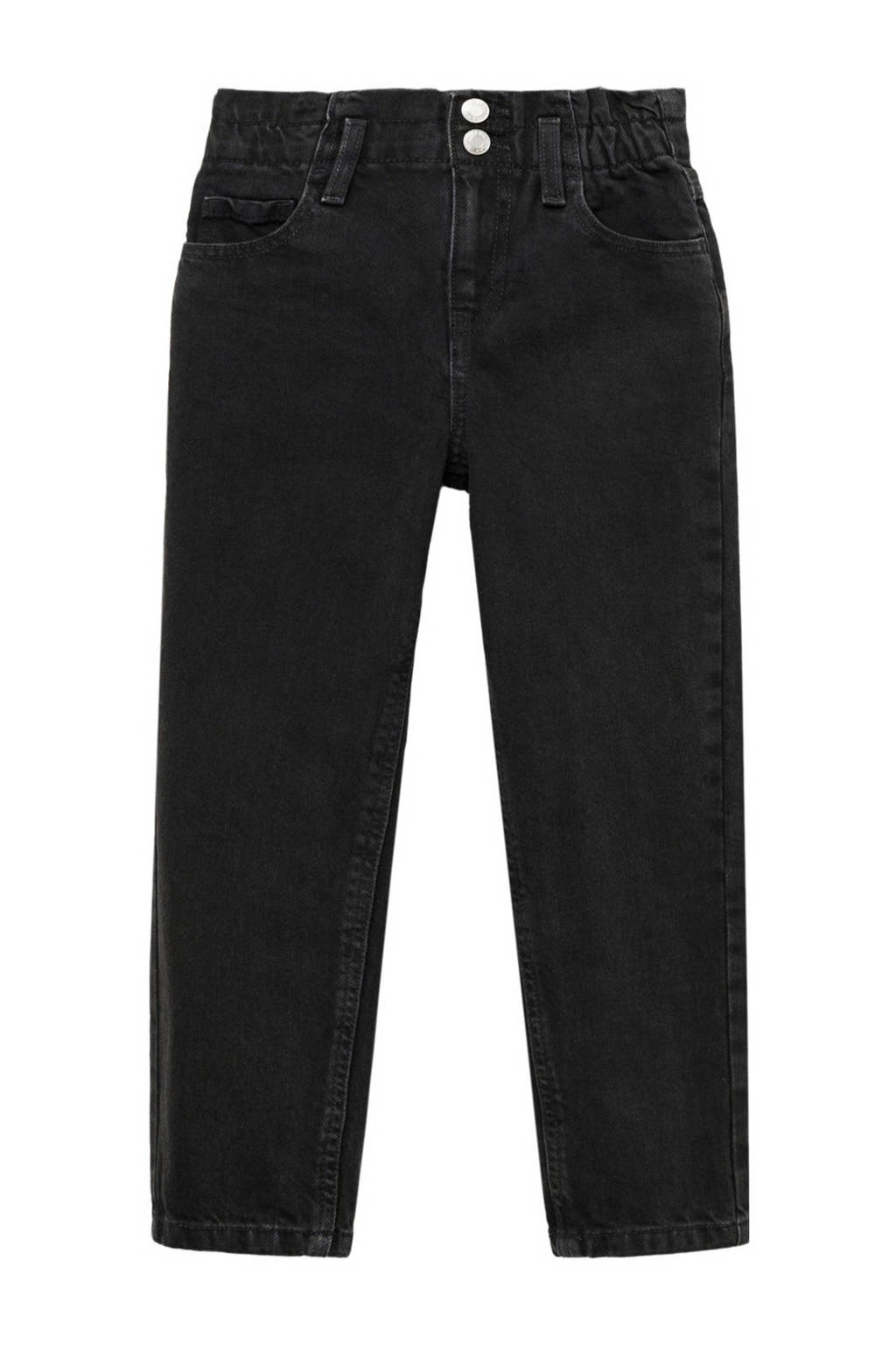 Mango Kids regular fit broek zwart