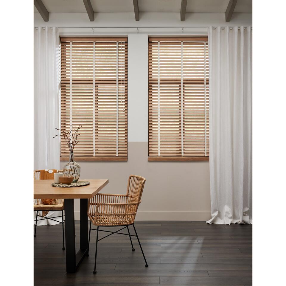 Fenstr Bamboe Jaloezie Wietze Beige 50mm