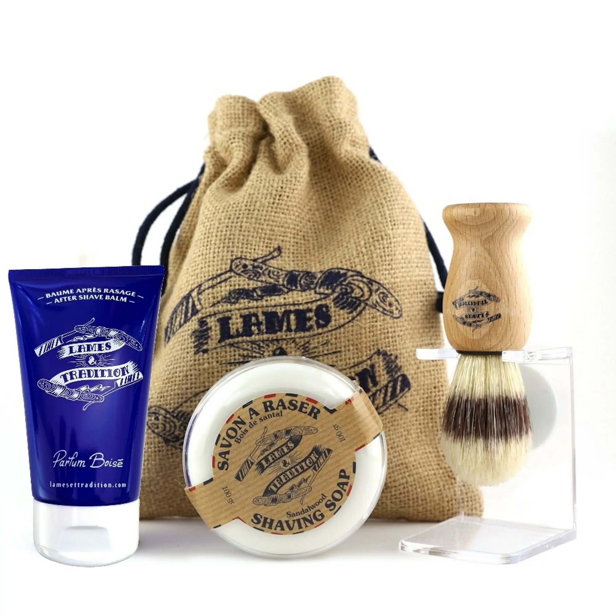 Lames et Tradition - Pack Rasage Parfum Boisé Coffret Édition Limitée- Lames & Tradition