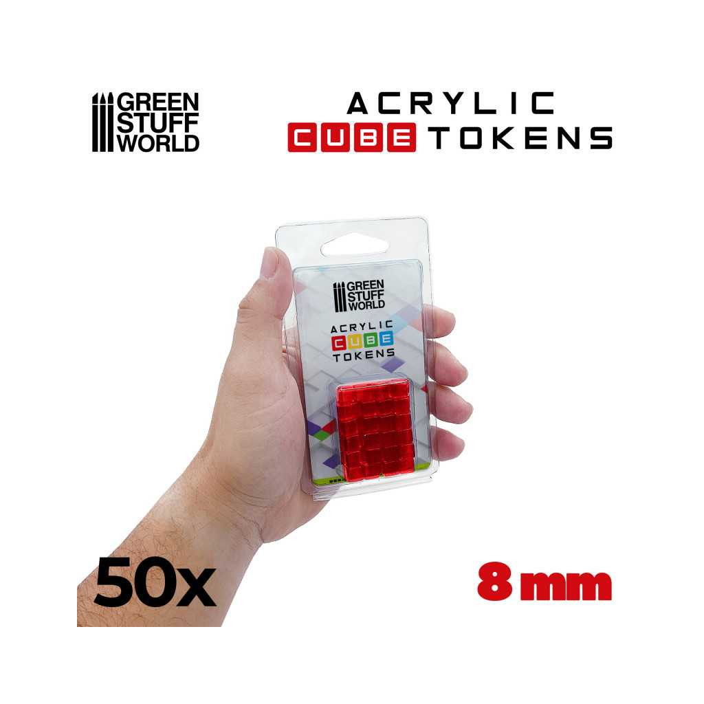Set de 50 Cubes Transparents 8mm