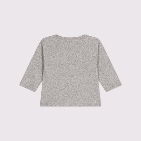 Tee-shirt à manches longues en coton   Chiné        de               Petit Bateau