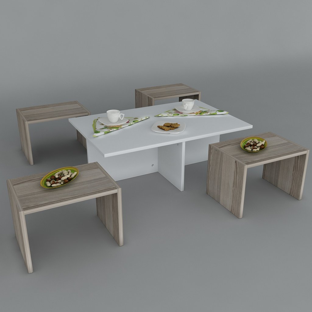 Couchtisch Chest Weiß Cordoba Farbvariante: Rot, Größe: XL